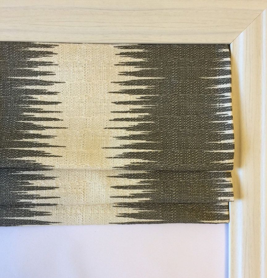 Custom Roman Shade in Jiri Storm Gray - Etsy added by Jamie Stellato