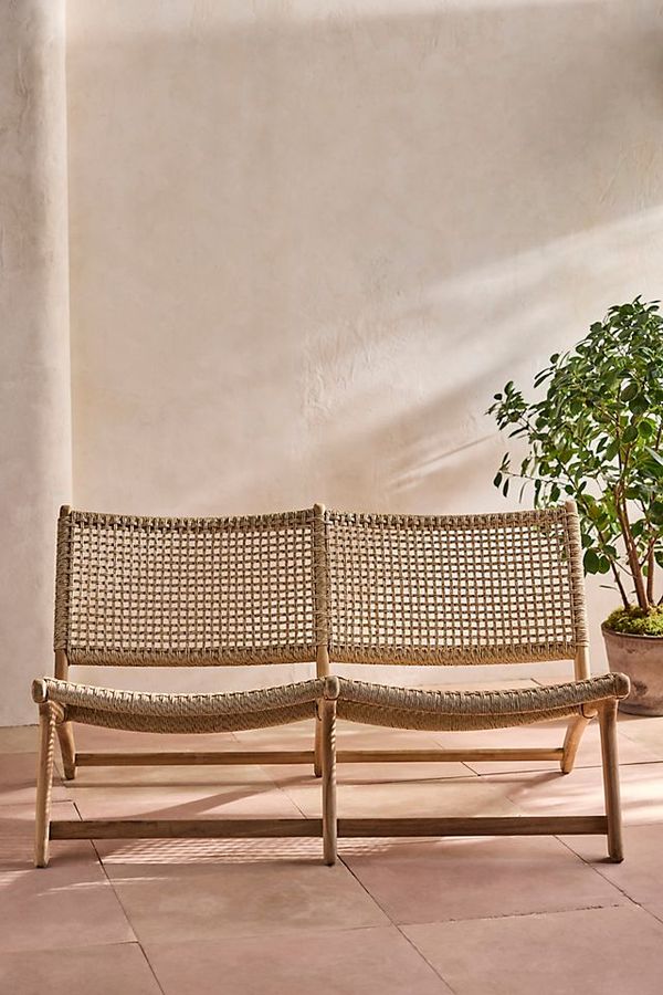 Havana Open Weave Two Seat Armless Bench added by Jada Williams