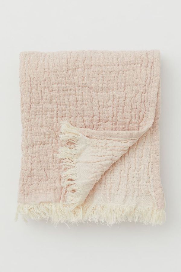 Cotton Throw - Light pink - Home All | H&M US added by Emily Perdue