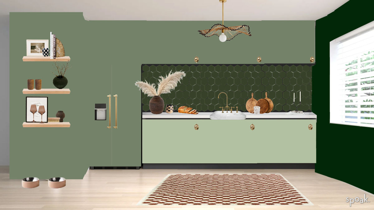 Green Kitchen Ideas designed by TYRA TROTMAN