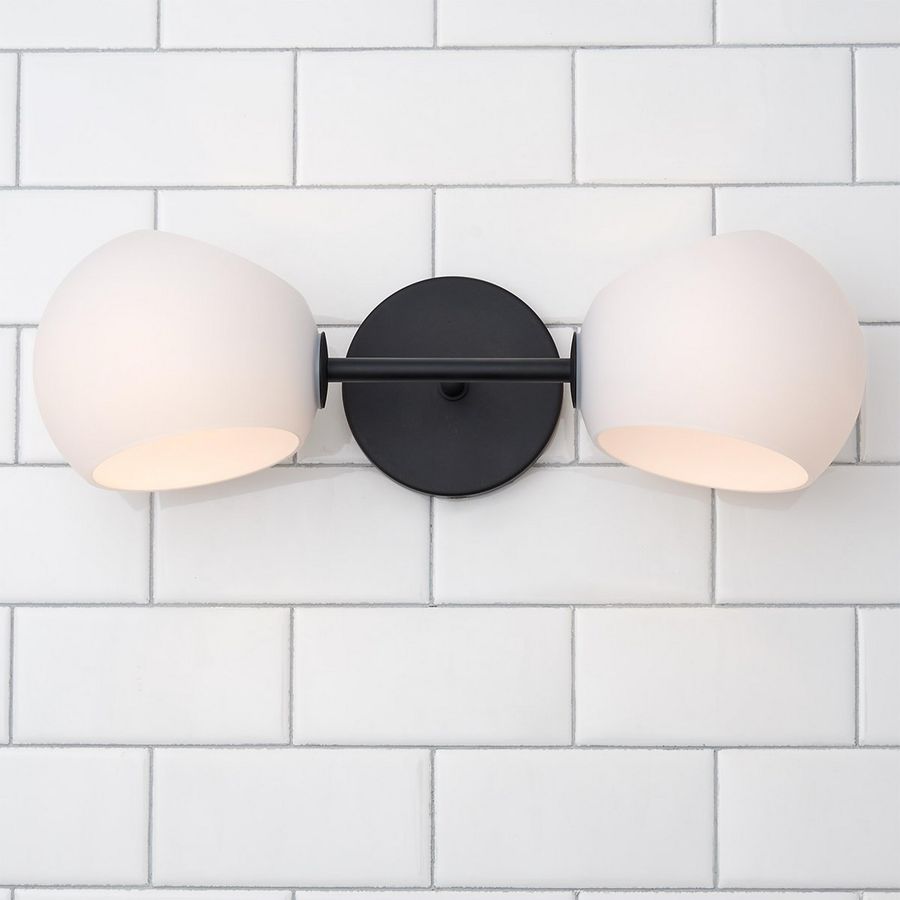 Xaviero Glass Vanity Light - 2 Light - Opal added by Elaine Wackerly