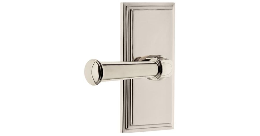 Grandeur 851248 Carre Solid Brass Left Handed Passage Set with Georgetown Lever and 2-3/4" Backset | Build.com added by Alta Projects