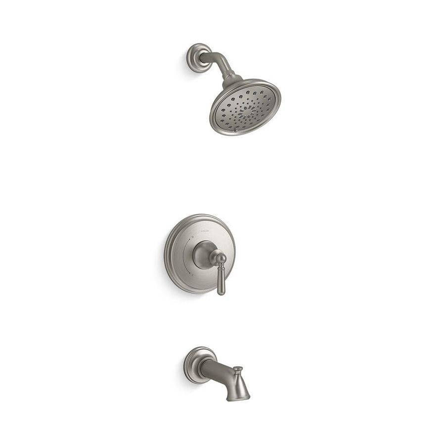 KOHLER Capilano Single-Handle 3-Spray Tub and Shower Faucet in Vibrant Brushed Nickel (Valve Included) K-R26930-4G-BN - The Home Depot added by Frances Pearce