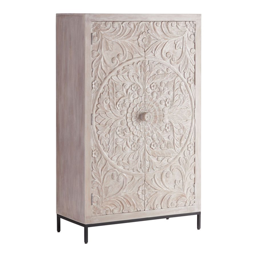 CRAFT Monterey Whitewash Wood Floral Storage Cabinet added by Kate Lynn Nemett