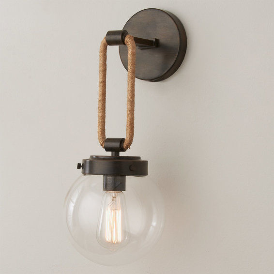 Coastal Cottage Rope Globe Sconce added by Britnee Marks