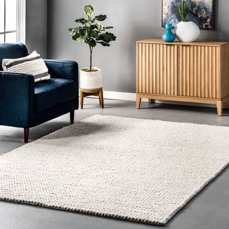 Braided off white rug  added by Kalyani Ramnath