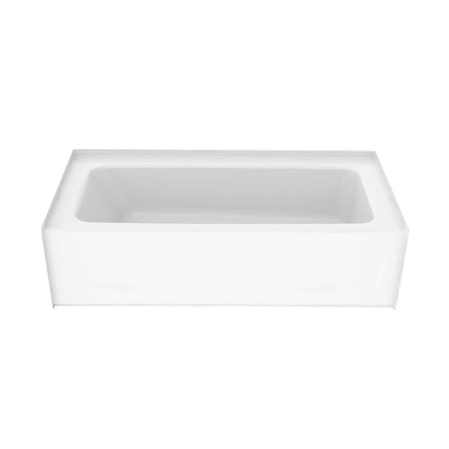 Aquatic A2 6030CTR 60 in. Composite Right Drain Rectangular Alcove Soaking Bathtub in White 6030CTR-AW - The Home Depot added by Jesse Coleman