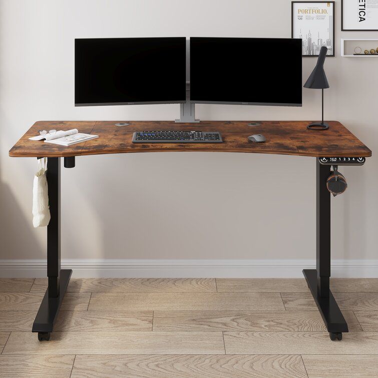 Daiah Ergonomic Curved Height Adjustable Standing Desk added by Barbara Torres