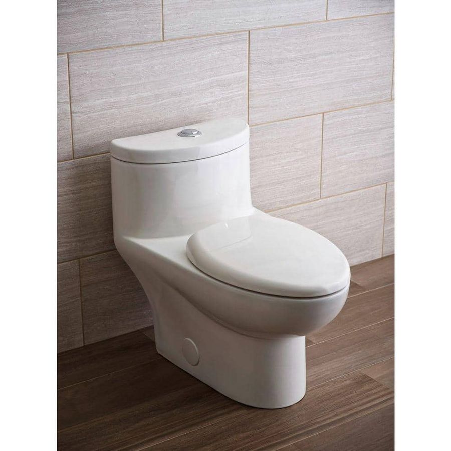 American Standard Tofino Complete 1-Piece 1.1 GPF Dual Flush Elongated Toilet in White with Slow Close Seat 2996C206.020 - The Home Depot added by shannon sapien
