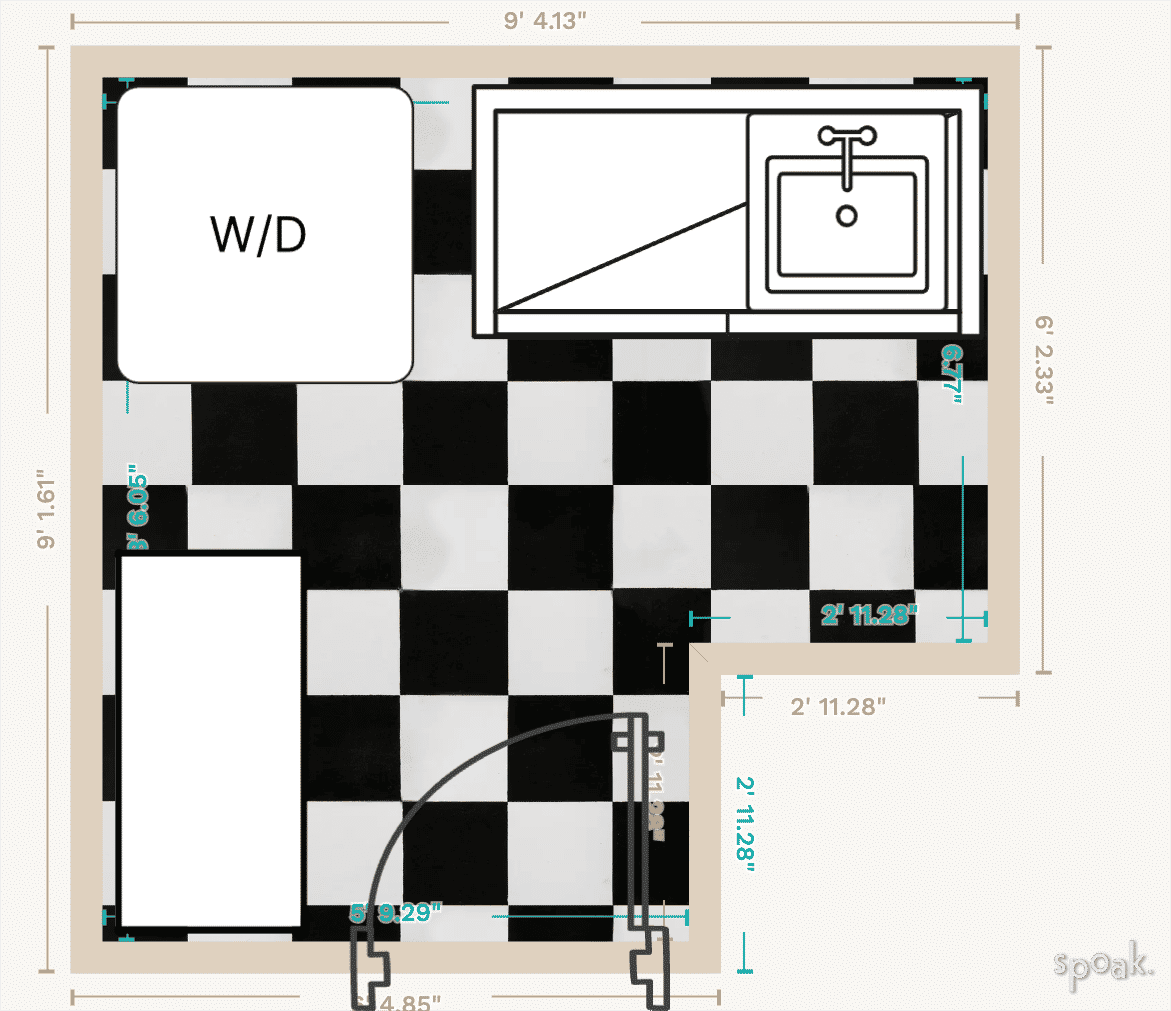 Bathroom Plan designed by Becky Turkington