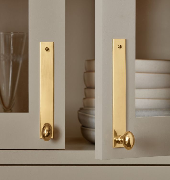 Opal Cabinet knob with Rectangle Backplate in 2024 | Kitchen cabinet hardware, Cabinet knobs, Cabinet hardware added by Coty Smercina