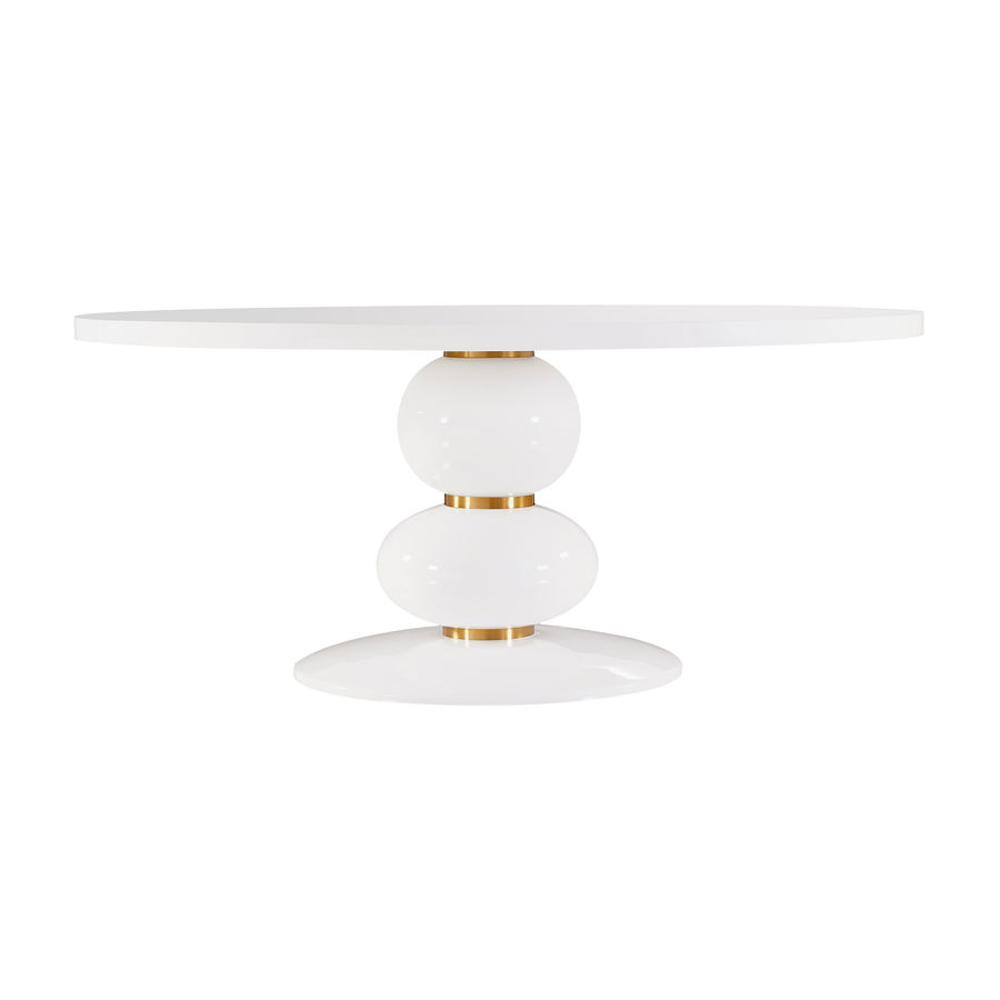 Arianna 72" Round Dining Table - TOV Furniture added by Lauren Houston