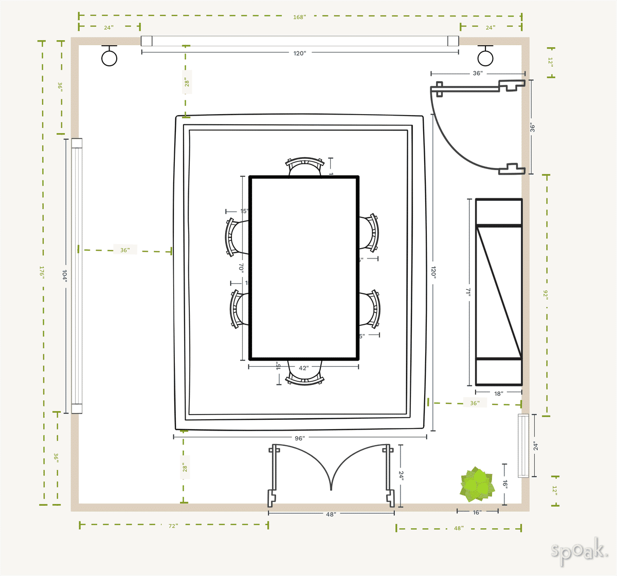 Large Office Layout designed by sarah cerda