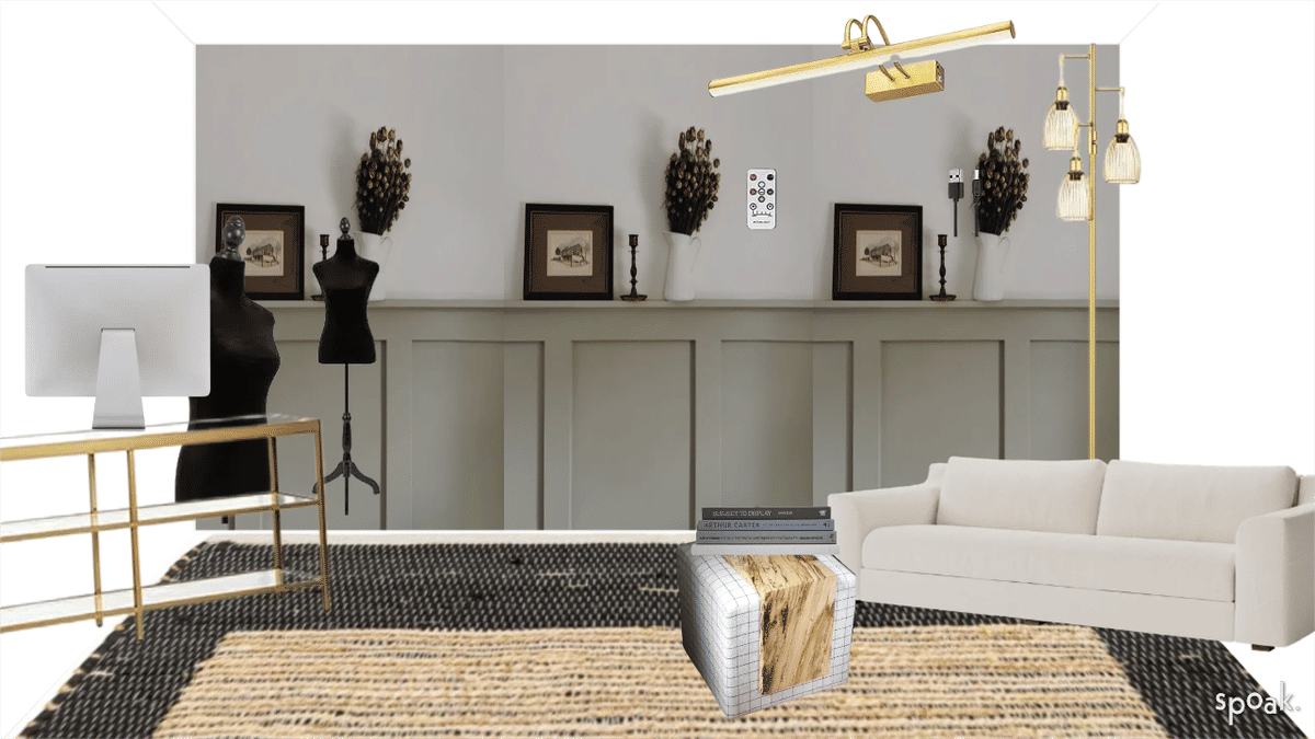 Gray Craft Room Inspiration designed by Sidney Amsdill