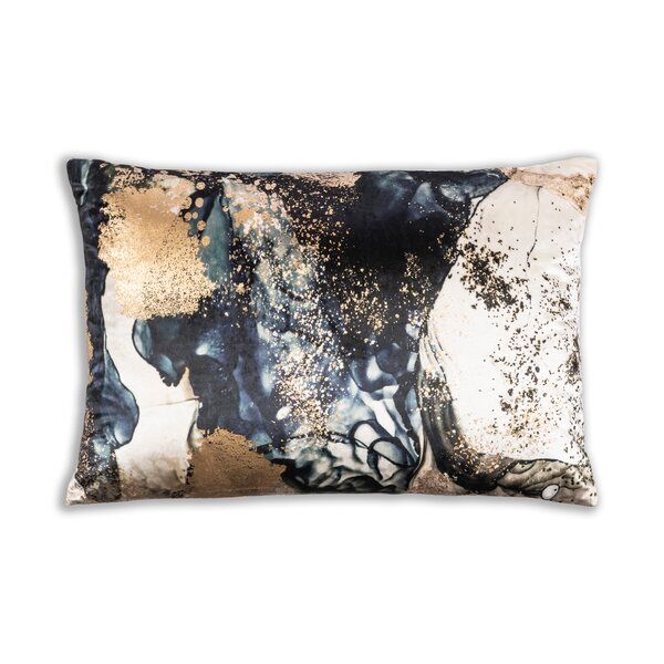 Noor Metallic Rectangular Velvet Pillow Cover & Insert added by Tayo A