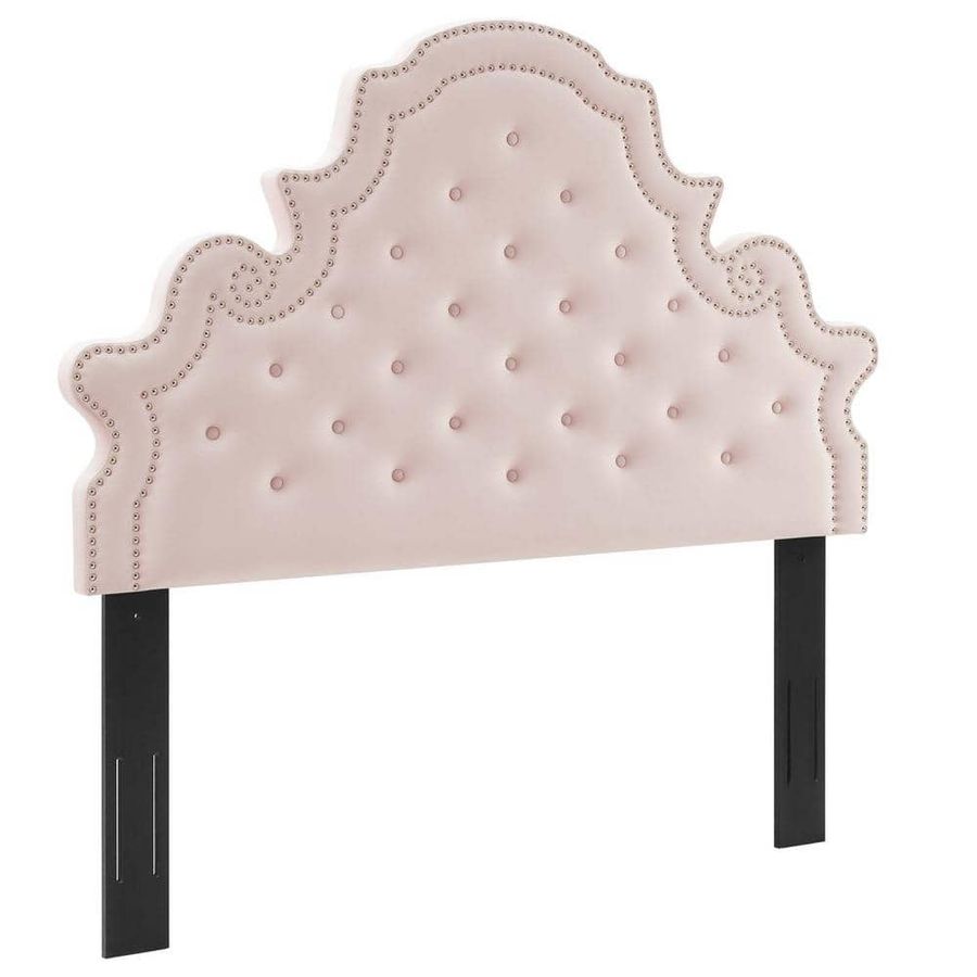 MODWAY Diana Tufted Performance Velvet Twin. Headboard in Pink MOD-6416-PNK - The Home Depot added by Jenni Winter