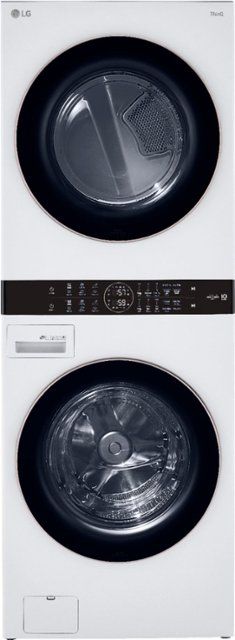 LG 27 in. WashTower Laundry Center with 4.5 cu. ft. Front Load Washer and 7.4 cu. ft. Electric Dryer in White WKE100HWA - The Home Depot added by samantha sanchez