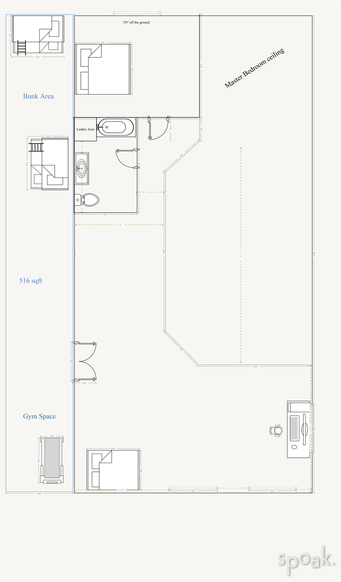 Jack And Jill Bathroom Layout designed by Lexi Olson