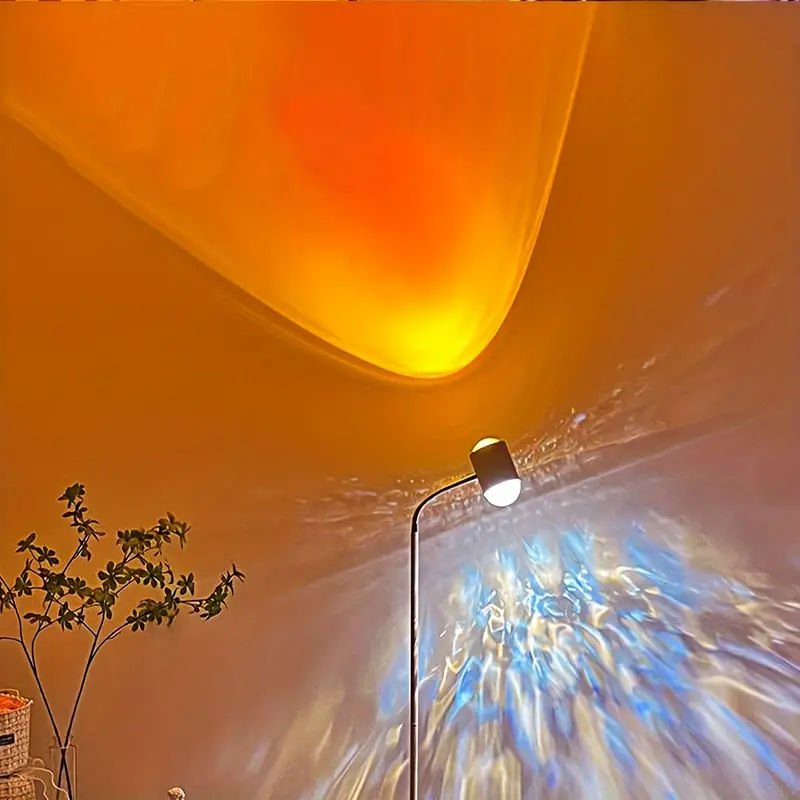 Water Ripple Atmosphere Lamp Double Head Sunset Lamp Lamp - Temu added by Sarah Jackson