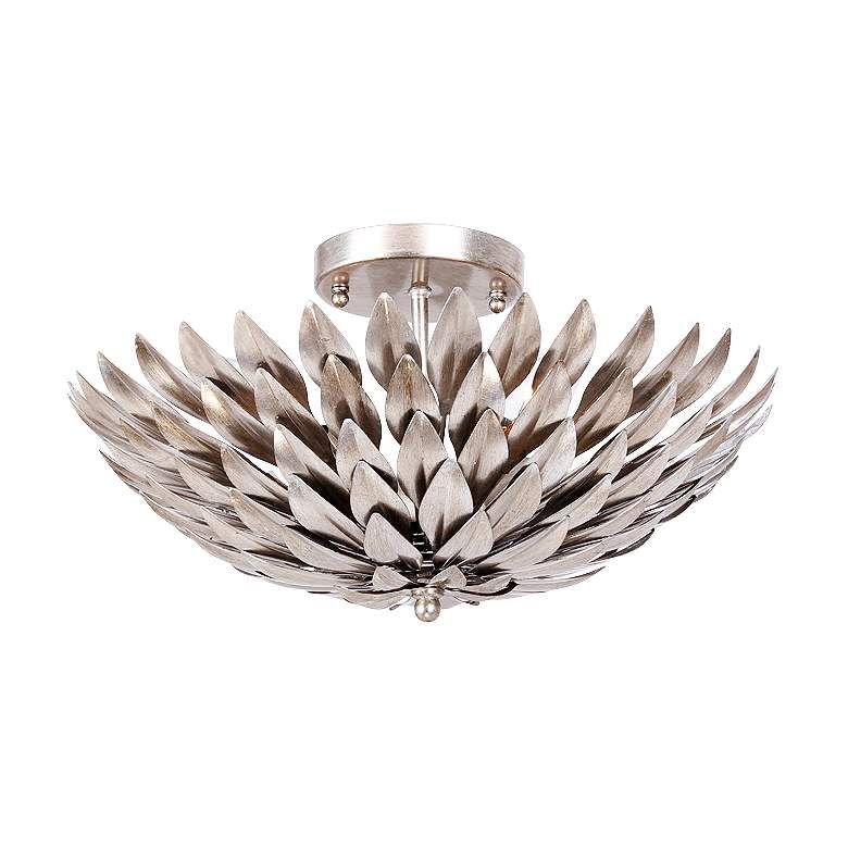 Crystorama Broche 16" Wide Antique Silver Ceiling Light - #7T149 | Lamps Plus added by Whitney Crutcher