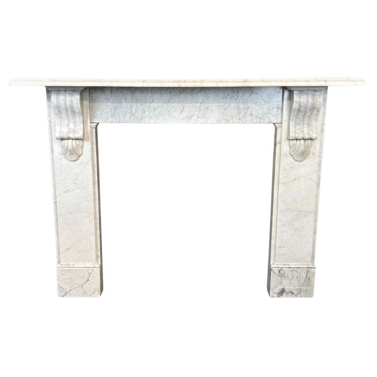 19th Century Victorian Carrara Marble Fireplace Mantlepiece added by Sarah Kaiser
