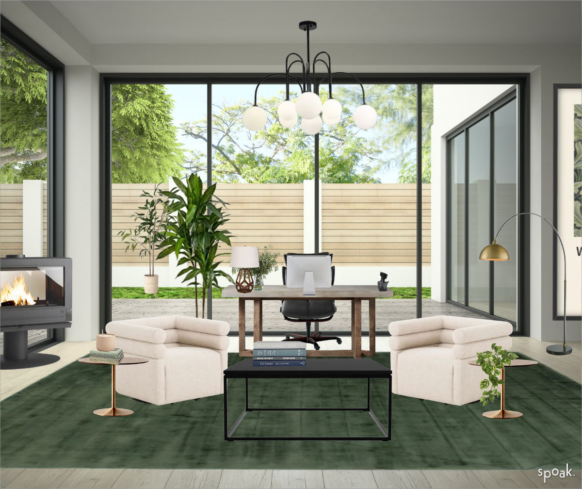 Green Office Inspo designed by Anwen Thomas