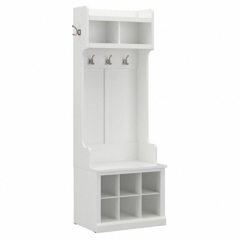 Kierra Hall Tree 24.5'' Wide with Bench and Shoe Storage added by sallie tyler
