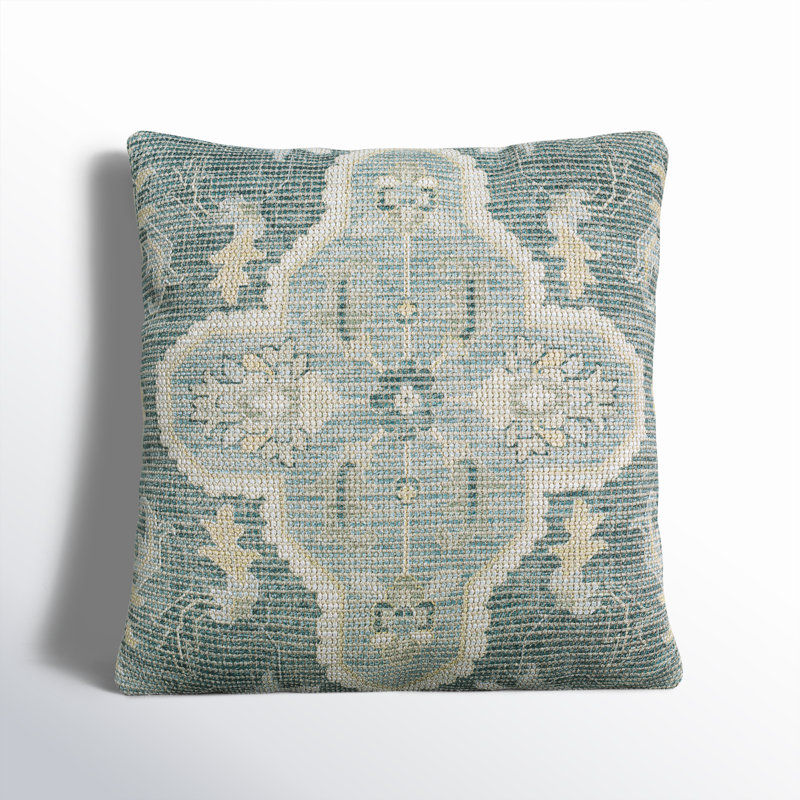 Alain Embroidered Cotton Blend Throw Pillow added by Jamie Stellato