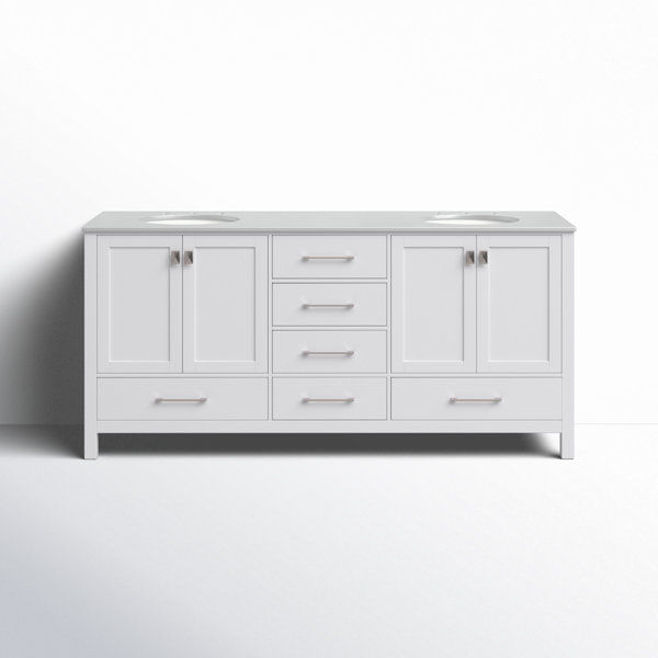 Bagdai 72'' Double Bathroom Vanity added by KH Design Concepts