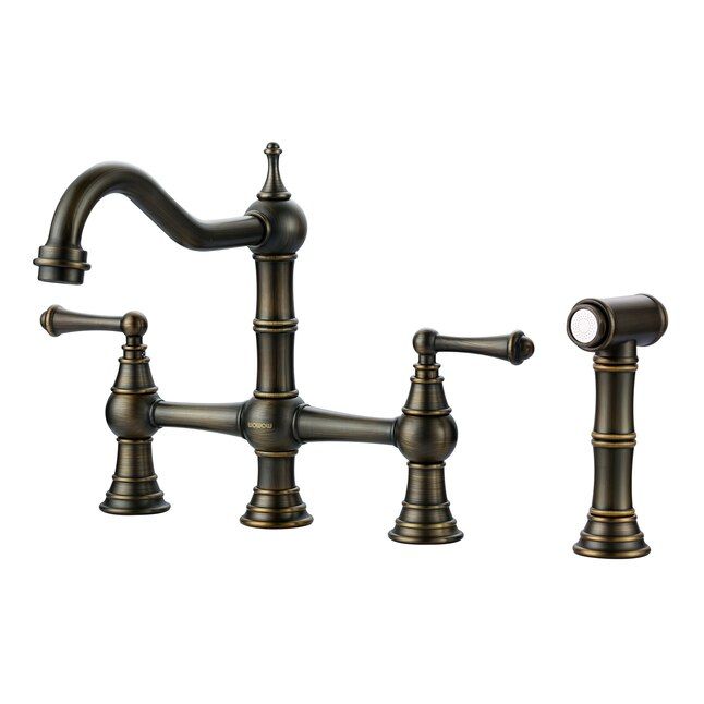 Wowow Antique Bronze Bridge Kitchen Faucet added by Modern Naturals Design Studio