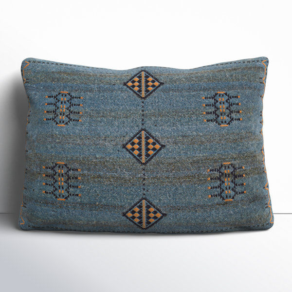 Waldeck Embroidered Wool Lumbar Throw Pillow added by Rachel Potesta