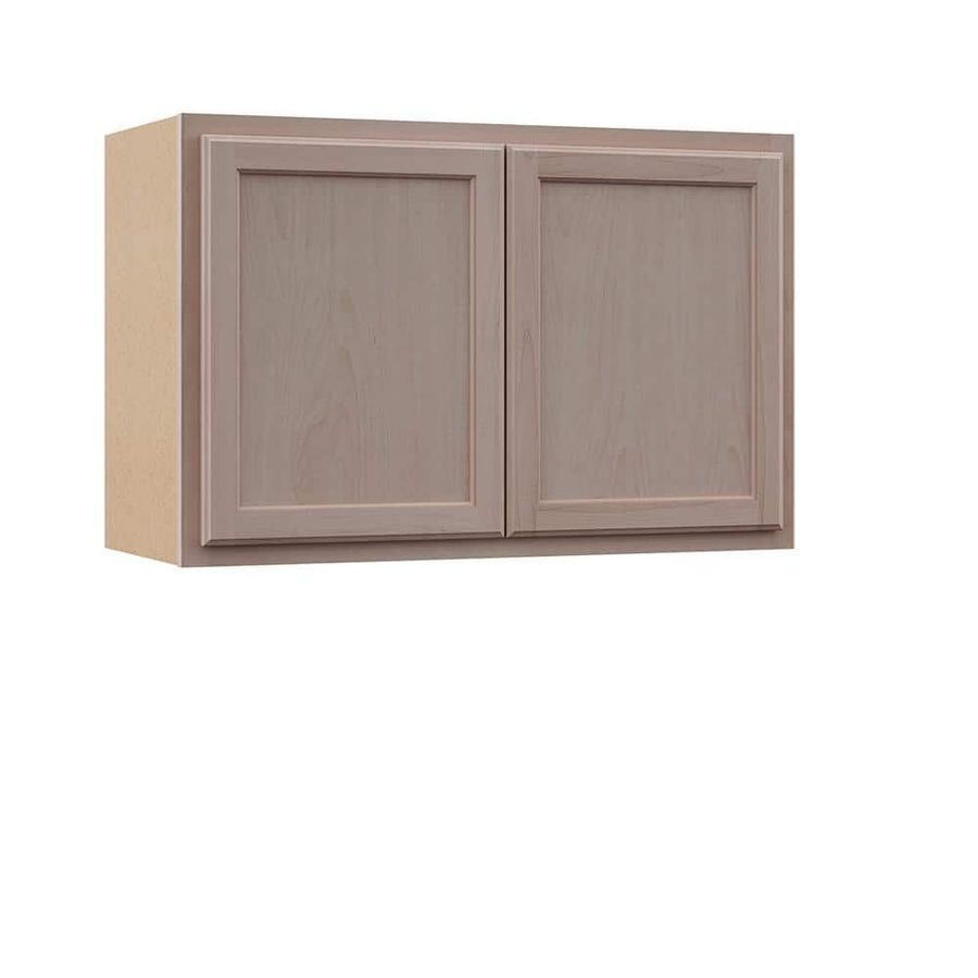 Hampton Bay 36 in. W x 12 in. D x 24 in. H Assembled Wall Bridge Kitchen Cabinet in Unfinished with Recessed Panel KW3624-UF - The Home Depot added by Erin Herston