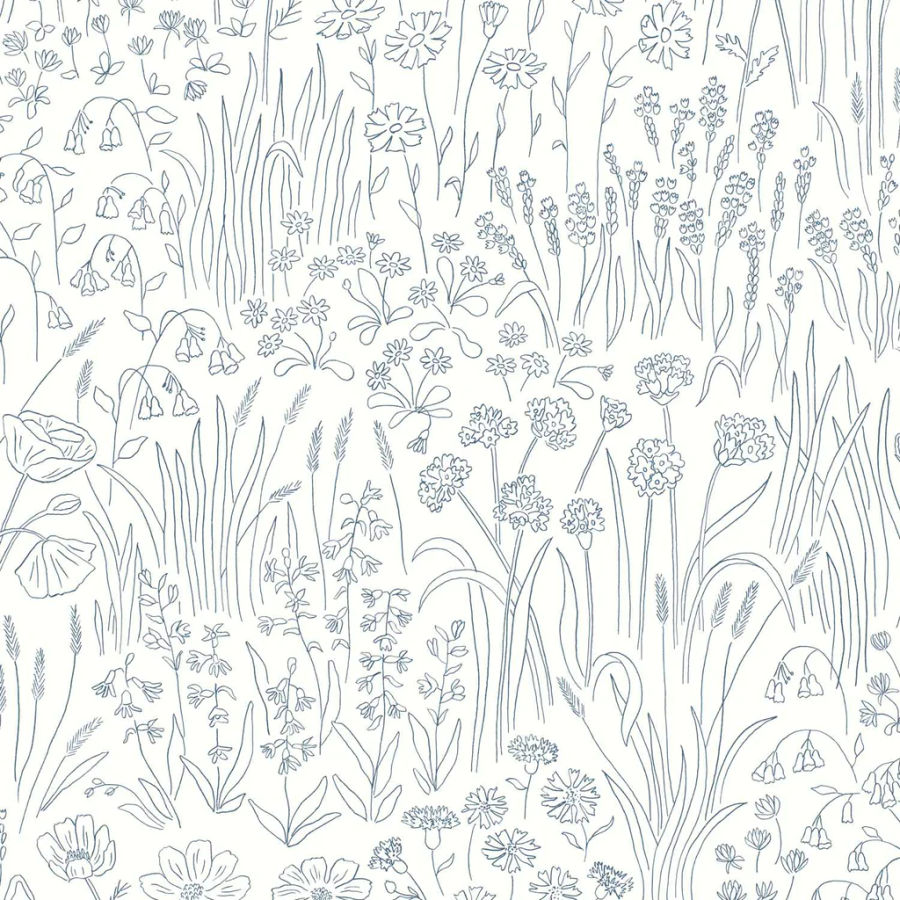 Alpine Garden Wallpaper - Tonal added by Ali Dyer