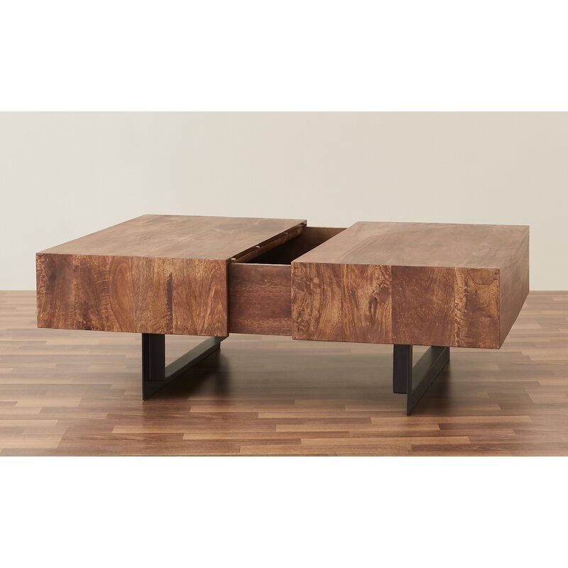 Murphy Solid Wood Storage Coffee Table added by Mallory Litvinovitch