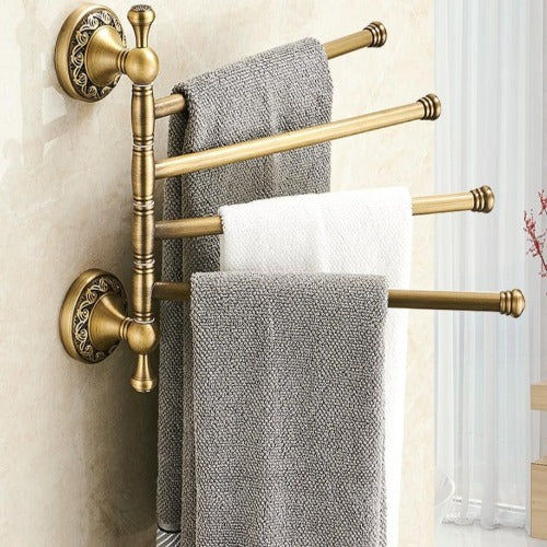 Antique Brass Towel Holder Rack, 3-4 Tiers added by Sophia Browne