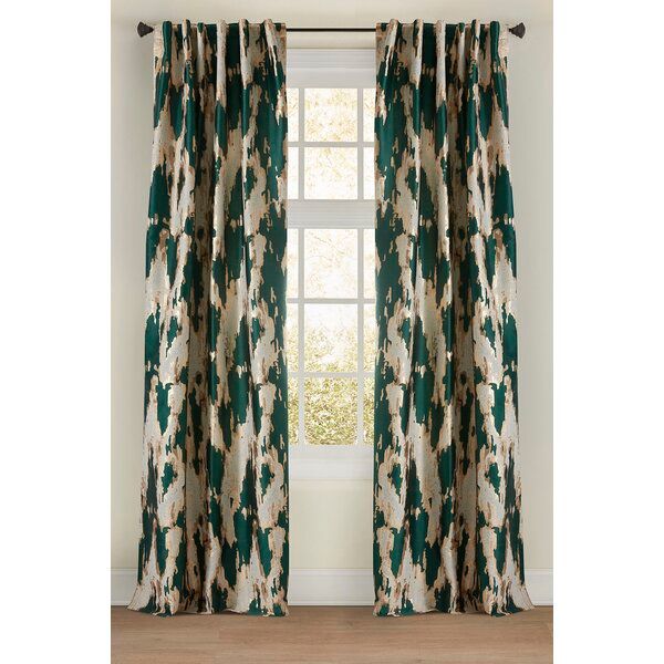 Mariah Abstract Room Darkening Rod Pocket Single Curtain Panel added by Caroline Hess