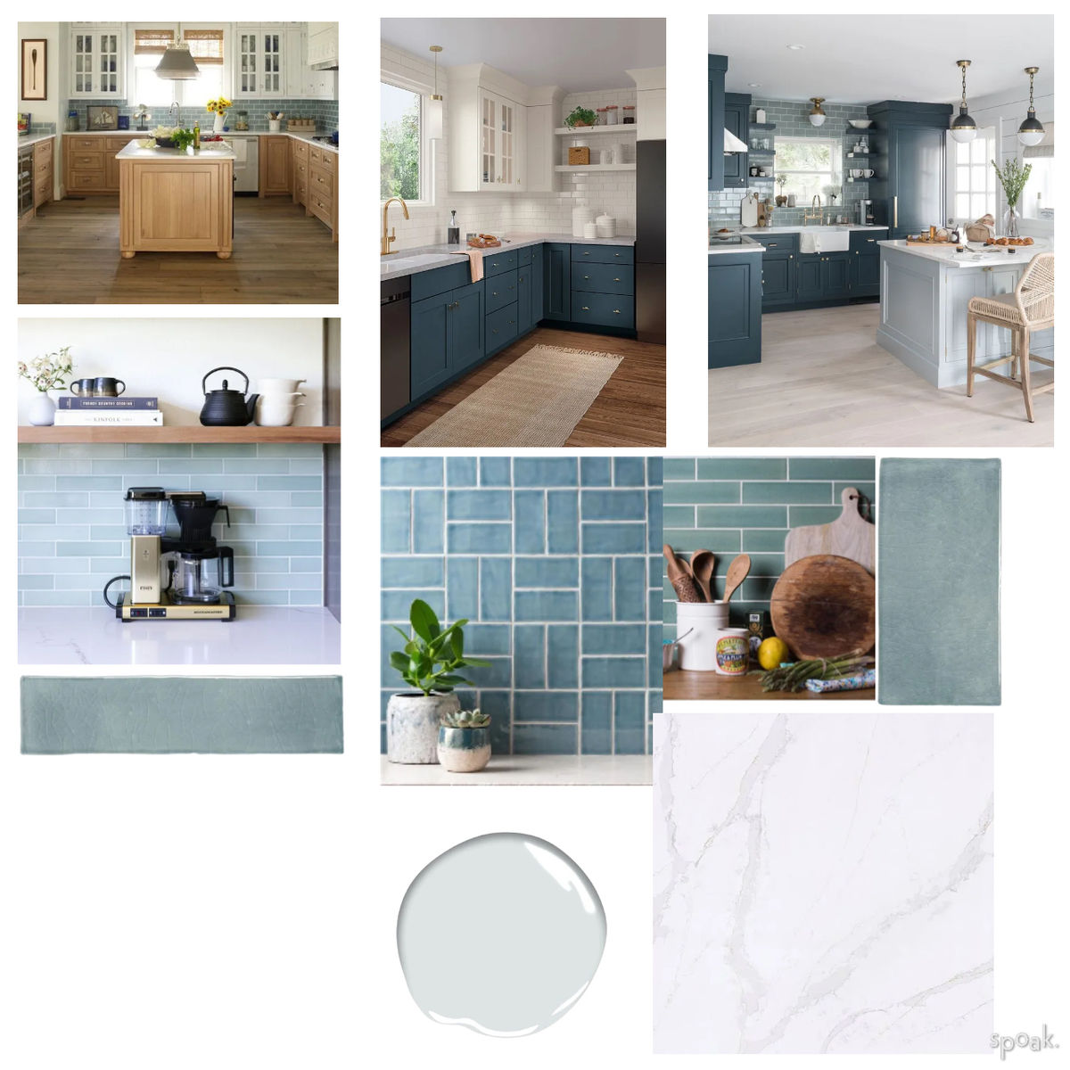 Blue Kitchen Ideas designed by Elaine Atha