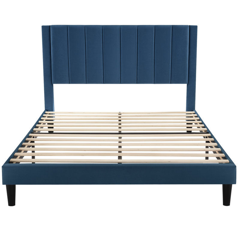 Sameko Plush Velvet Wingback Bed added by Alyssa Pearson