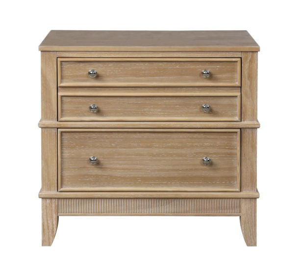 3 Drawers Solid Wood Nightstand with Metal Knobs Brand: Unbranded added by Jamie Stellato