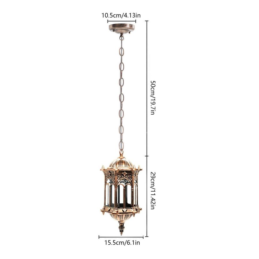 Outdoor Pendant Light Porch Lamp Classic Cage Hanging Lantern added by Cornelia Spiske