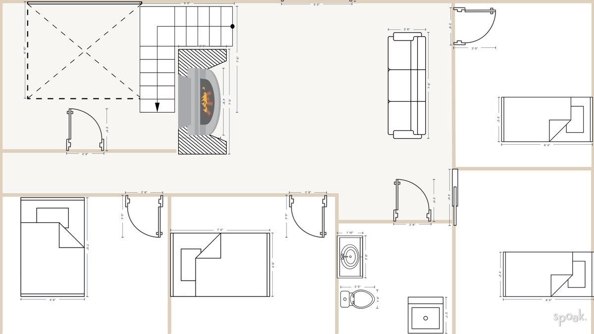 Basement Floor Plan designed by Jessie meadlock