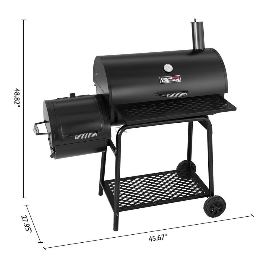 Royal Gourmet 30 in. Charcoal Grill with Offset Smoker CC1830F - The Home Depot added by Ashley powell