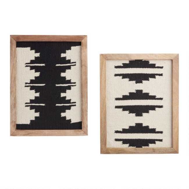 Black And White Southwest Textiles Framed Wall Decor 2 Piece added by Christina Miller