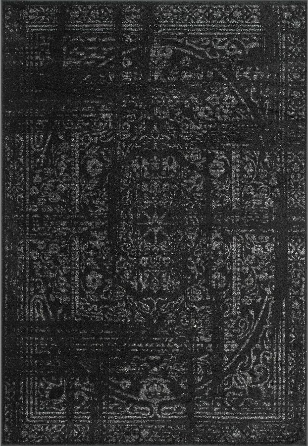  Roll over image to zoom in                   2 VIDEOS    nuLOOM Arlena Vintage Traditional Area Rug, 8x10, Black added by Hannah Parks
