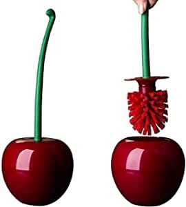 Evaliana Toilet Brush Set with Holder Bowl Long Handle Household Bathroom Cleaning Tool Red added by Spoak Member