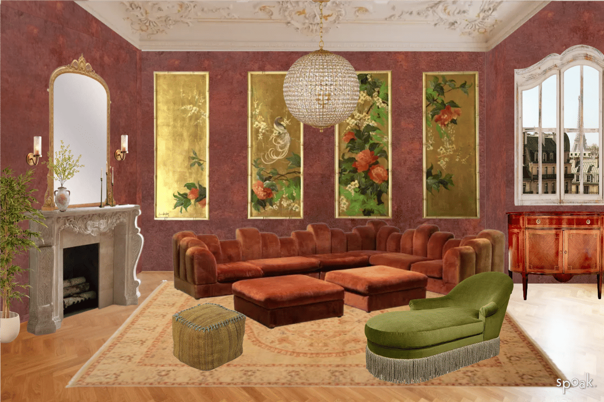 Kitchen + Living Room Inspiration designed by Alexa Dayan