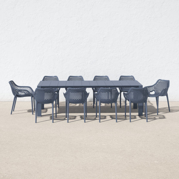 Farrah 102'' Rectangular 10 - Person Outdoor Dining Set added by Carla Gonçalves