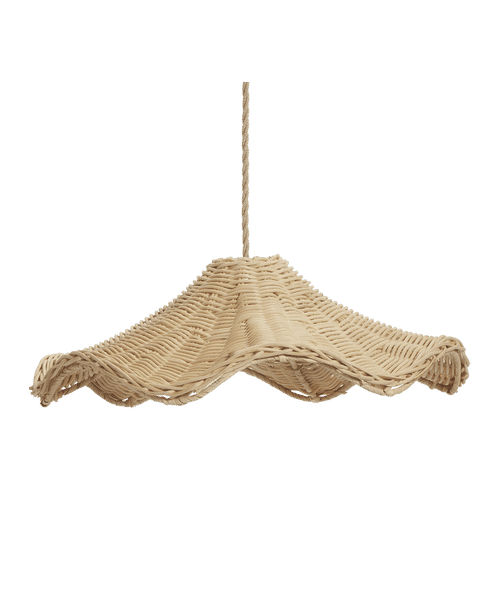Rattan Wave Pendant Shade, Natural added by Spoak 