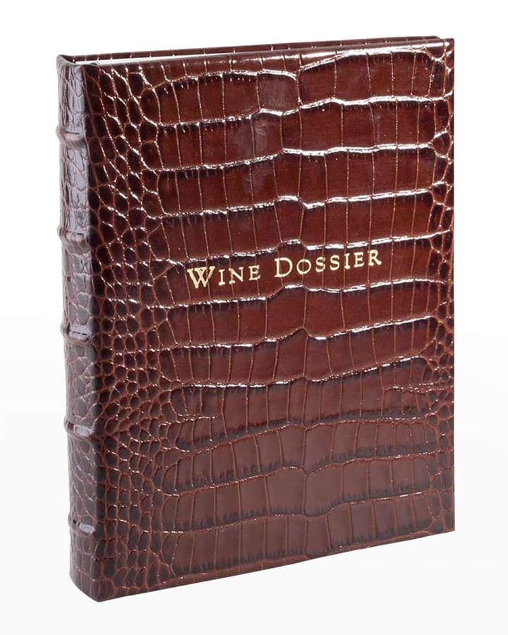 Graphic Image Wine Tabbed Leather Dossier added by HELEN SALGADO