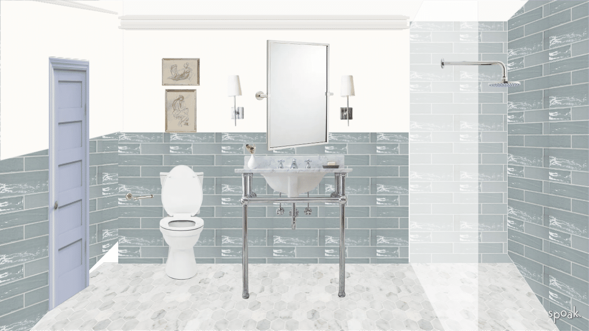 Bathroom Inspiration designed by Naomi Michael